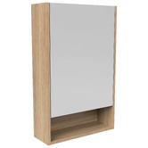 Timberline Sanremo 475mm Mirrored Shaving Cabinet with Open Shelf