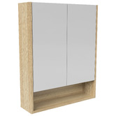 Timberline Sanremo 600mm Mirrored Shaving Cabinet with Open Shelf
