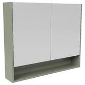 Timberline Sanremo 900mm Mirrored Shaving Cabinet with Open Shelf