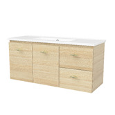 Timberline Florida Ensuite 1000mm Wall Hung Vanity with Ceramic Countertop