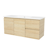 Timberline Florida Ensuite 1000mm Wall Hung Vanity with Ceramic Countertop