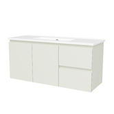Timberline Florida Ensuite 1000mm Wall Hung Vanity with Ceramic Countertop