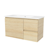 Timberline Florida Ensuite 800mm Wall Hung Vanity with Ceramic Countertop