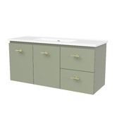 Timberline Florida Ensuite 1000mm Wall Hung Vanity with Ceramic Countertop