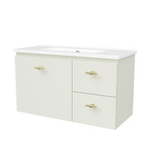 Timberline Florida Ensuite 800mm Wall Hung Vanity with Ceramic Countertop