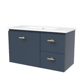 Timberline Florida Ensuite 800mm Wall Hung Vanity with Ceramic Countertop