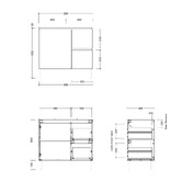 Timberline Nevada 900mm Freestanding Vanity with Ceramic Countertop