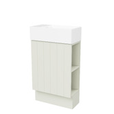 Timberline Lottie V-Groove 480mm Freestanding Small Space Vanity with Ceramic Countertop