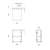 Timberline Oscar 550mm Small Space Vanity