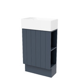 Timberline Lottie V-Groove 480mm Freestanding Small Space Vanity with Ceramic Countertop