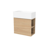 Timberline Lottie 480mm Wall Hung Small Space Vanity with Ceramic Countertop