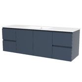 Timberline Nevada 1500mm Wall Hung Vanity with Ceramic Countertop