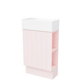 Timberline Lottie V-Groove 480mm Freestanding Small Space Vanity with Ceramic Countertop