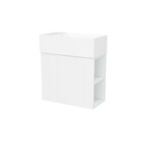 Timberline Lottie V-Groove 480mm Wall Hung Small Space Vanity with Ceramic Countertop