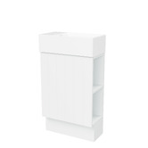 Timberline Lottie V-Groove 480mm Freestanding Small Space Vanity with Ceramic Countertop
