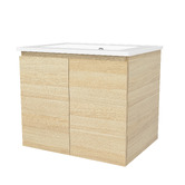 Timberline Nevada 600mm Wall Hung Vanity with Ceramic Countertop