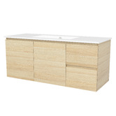 Timberline Nevada 1200mm Wall Hung Vanity with Ceramic Countertop