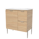 Timberline Nevada 750mm Freestanding Vanity with Ceramic Countertop