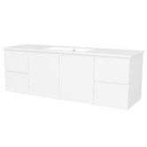 Timberline Nevada 1500mm Wall Hung Vanity with Ceramic Countertop