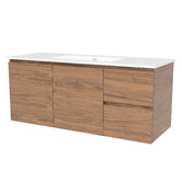 Timberline Nevada 1200mm Wall Hung Vanity with Ceramic Countertop