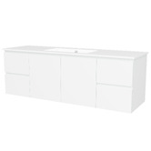 Timberline Nevada 1500mm Wall Hung Vanity with Ceramic Countertop