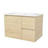 Timberline Nevada 750mm Wall Hung Vanity with Ceramic Countertop