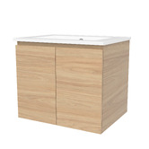 Timberline Nevada 600mm Wall Hung Vanity with Ceramic Countertop