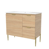 Timberline Nevada 900mm Freestanding Vanity with Ceramic Countertop