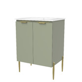 Timberline Nevada 600mm Freestanding Vanity with Ceramic Countertop