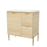 Timberline Nevada 750mm Freestanding Vanity with Ceramic Countertop