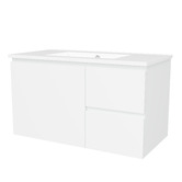 Timberline Nevada 900mm Wall Hung Vanity with Ceramic Countertop