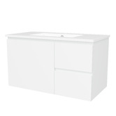 Timberline Nevada 900mm Wall Hung Vanity with Ceramic Countertop
