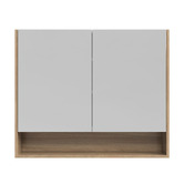 Timberline Sanremo 900mm Mirrored Shaving Cabinet with Open Shelf