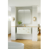 Timberline Jazz Arch 900mm Mirrored Shaving Cabinet