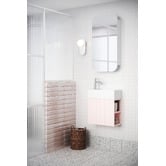 Timberline Lottie V-Groove 480mm Wall Hung Small Space Vanity with Ceramic Countertop