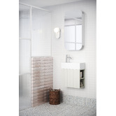 Timberline Lottie V-Groove 480mm Wall Hung Small Space Vanity with Ceramic Countertop