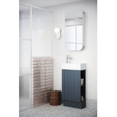 Timberline Lottie V-Groove 480mm Freestanding Small Space Vanity with Ceramic Countertop
