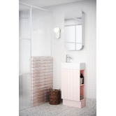 Timberline Lottie V-Groove 480mm Freestanding Small Space Vanity with Ceramic Countertop