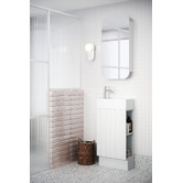 Timberline Lottie V-Groove 480mm Freestanding Small Space Vanity with Ceramic Countertop