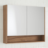 Timberline Sanremo 900mm Mirrored Shaving Cabinet with Open Shelf