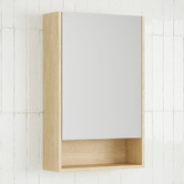 Timberline Sanremo 475mm Mirrored Shaving Cabinet with Open Shelf