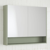 Timberline Sanremo 900mm Mirrored Shaving Cabinet with Open Shelf