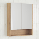 Timberline Sanremo 600mm Mirrored Shaving Cabinet with Open Shelf