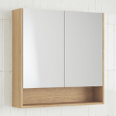 Timberline Sanremo 750mm Mirrored Shaving Cabinet with Open Shelf