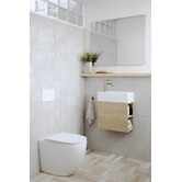 Timberline Lottie 480mm Wall Hung Small Space Vanity with Ceramic Countertop