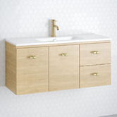 Timberline Florida Ensuite 1000mm Wall Hung Vanity with Ceramic Countertop