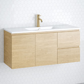 Timberline Florida Ensuite 1000mm Wall Hung Vanity with Ceramic Countertop