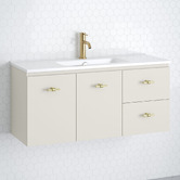 Timberline Florida Ensuite 1000mm Wall Hung Vanity with Ceramic Countertop