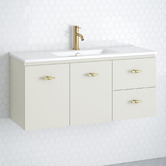 Timberline Florida Ensuite 1000mm Wall Hung Vanity with Ceramic Countertop