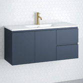 Timberline Florida Ensuite 1000mm Wall Hung Vanity with Ceramic Countertop
